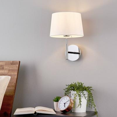LUCANDE  Belle applique Dorothea avec abat-jour tissu blanc