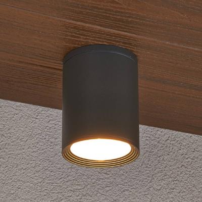 LUCANDE Plafonnier 'Minna' en aluminium - gris graphite, transparent