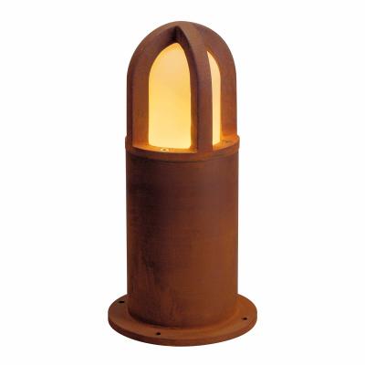 SLV Rusty cone 40 borne, fonte rouill&eacute;e, e27 &eacute;co. &Eacute;nergie, max. 11w, ip54