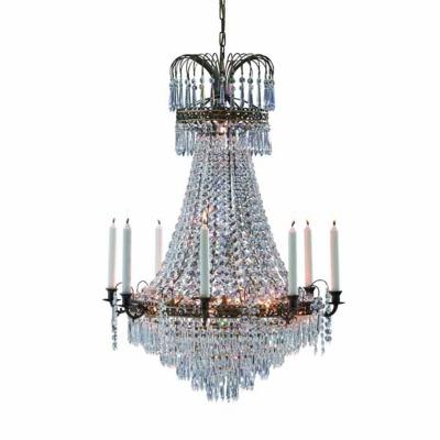 MARKSLOJD Lustre en cristal L&Auml;CK&Ouml; antique 9 ampoules