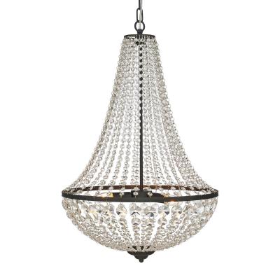 MARKSLOJD Lustre suspension en cristal GR&Auml;NS&Ouml; Noir 3 ampoules