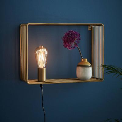 MARKSLOJD SHELF-Applique murale &eacute;tag&egrave;re M&eacute;tal L38cm Dor&eacute; Marksl&ouml;jd