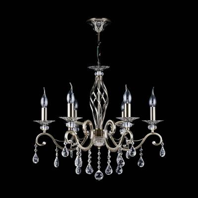 MAYTONI  Grace lustre &agrave; 6 lampes laiton/blanc