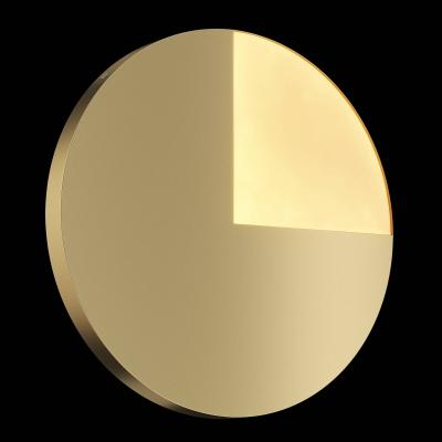 MAYTONI Applique murale Led 12W moderne et &eacute;l&eacute;gante circulaire dor&eacute; &oslash; 44,8 cm