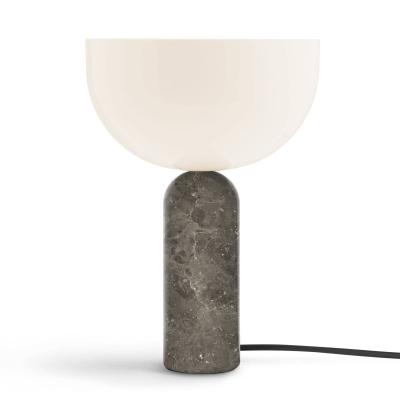 NEW WORKS Lampe &agrave; poser - KIZU Marbre Gris du Marais &Oslash; 25 x H 35 cm