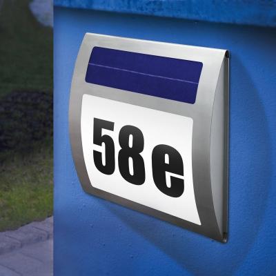PAS DE MARQUE Esotec Lampe de num&eacute;ro de maison solaire ""Wave
