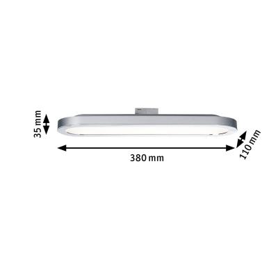 PAULMANN  URail Board panneau LED en chrom&eacute; mat