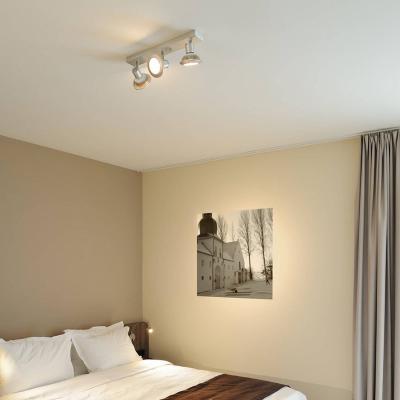 SLV Asto 3 appliques et plafonnier, alu bross&eacute;, 3x GU10 max. 75W - Blanc