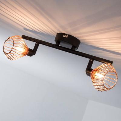 BRILLIANT Spot De Plafond  Dalma Noir Laiton 2xG9 - Cuivre