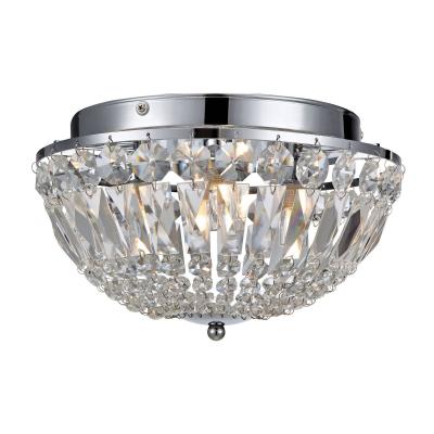 MARKSLOJD Plafonnier estelle en verre effet cristal et m&eacute;tal chrome