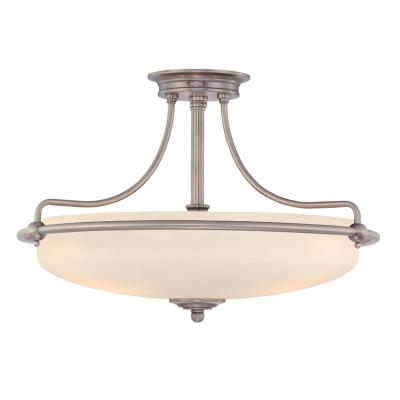 QUOIZEL Plafonnier griffin 4x100w argent fonc&eacute; -  -
