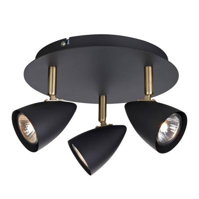 GENERIQUE Plafonnier CIRO Noir 3 ampoules