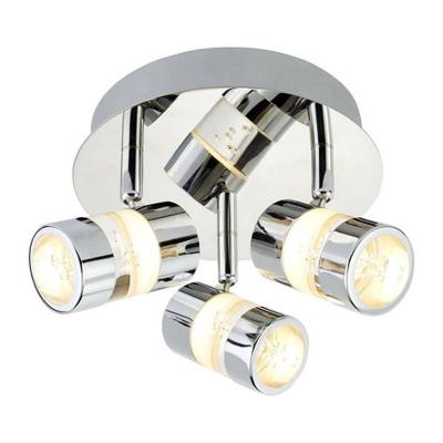 SEARCHLIGHT  Plafonnier rond LED Bubbles, IP44, &agrave; 3 lampes