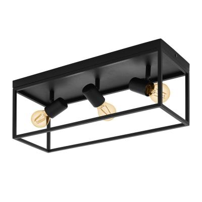 EGLO Plafonnier Silentina &agrave; trois lampes, 54x18&nbsp;cm
