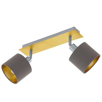 EGLO  Plafonnier Valbiano cappuccino/dor&eacute; 2&nbsp;lampes