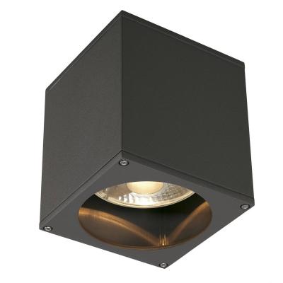 SLV  BIG THEO OUT plafonnier. carr&eacute;. anthracite. ES111. max. 75W 229555