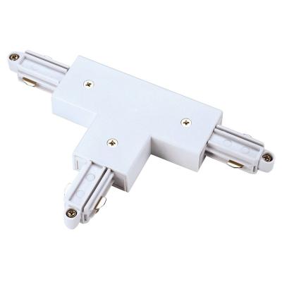 SLV  connecteur en T rail monophas&eacute; gauche blanc