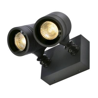 Myra wall, 2 spots, applique, anthracite, 2xgu10, max. 2x50w, ip55