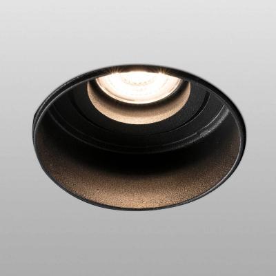 FARO BARCELONA Faro Hyde - Downlight encastr&eacute; rond inclinable noir Trimless, GU10