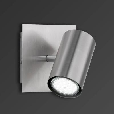 TRIO Spot mural Dora avec spot orientable - nickel mat