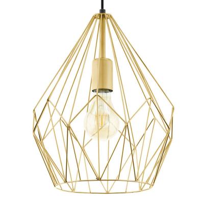 EGLO  Suspension Carlton abat-jour cage, dor&eacute;e &Oslash; 31&nbsp;cm