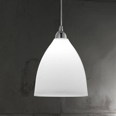 FABAS LUCE  provenza plafonnier dome suspension verre blanc, e27