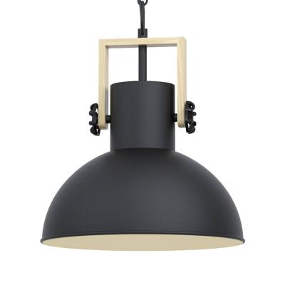 EGLO Pendant la lumi&egrave;re noire Lubenham, brun &Oslash;30cm h: 110cm