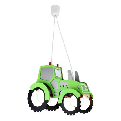 ELOBRA EEC A++,  Suspension Tracteur - Bois 2 ampoules