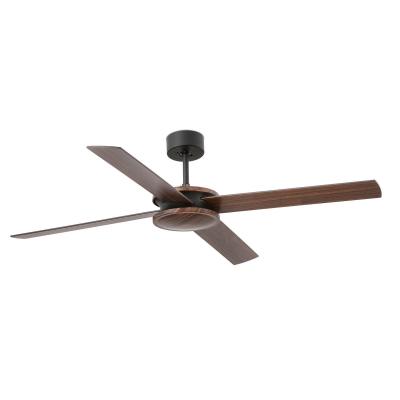 FARO BARCELONA  Ventilateur de plafond Polea, bois fonc&eacute;/noir