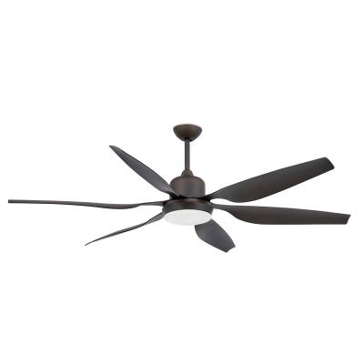FARO BARCELONA Ventilateur de plafond avec lumi&egrave;re marron Tilos 2 ampoules