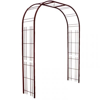 CENTRALE BRICO Louis Moulin Arche T&ocirc;le D&eacute;cor Treillage, Tuteurs Tube Carr&eacute;s, Fer Vieilli, 195x50x250 cm, 5066