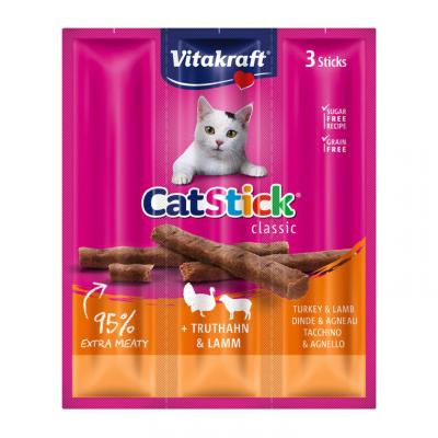 VITAKRAFT  Mini Stick A La Dinde Et A L'agneau - Pour Chat - 3x18g (X20)