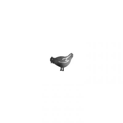 LOUIS MOULIN Figurine &agrave; piquer poule fer vieilli - 28x39 cm - Acier &eacute;poxy