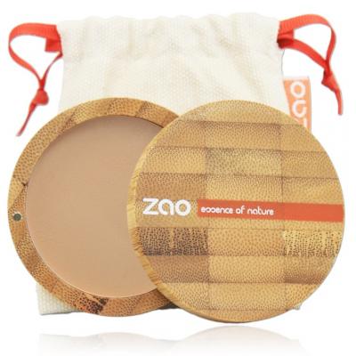 ZAO  - Poudre Compacte Bio / 9 Gr - Couleur : Beige Orang&eacute; n&deg; 302