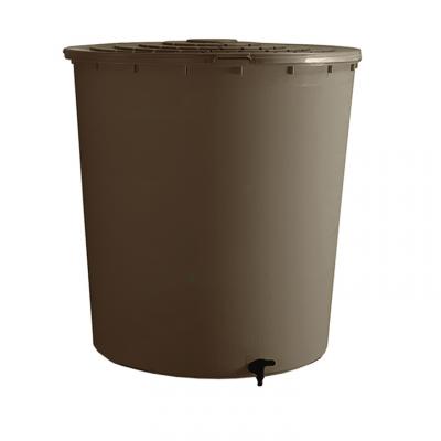 BELLI R&eacute;cup&eacute;rateur &agrave; eau rond - Taupe - 200L 