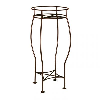 LOUIS MOULIN Sellette ronde fer vieilli H. 60 pour pot 26 cm - Acier &eacute;poxy