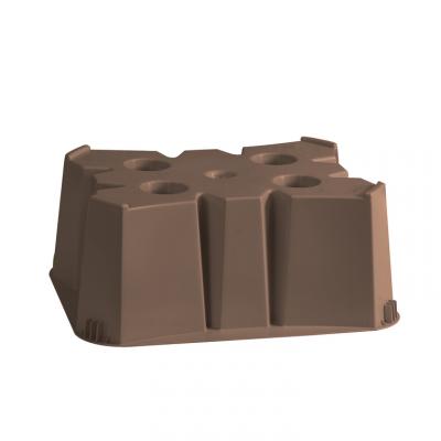 BELLI Socles pour r&eacute;cup&eacute;rateur d'eau 200 et 350 L - 60 x 60 x 30 cm - Taupe