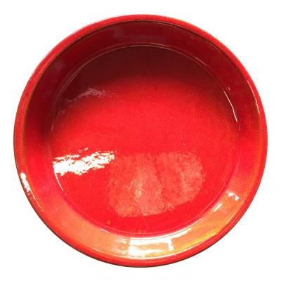 POTERIALBI soucoupe ronde coquelicot d14 