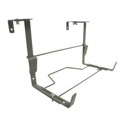 LOUIS MOULIN Support jardini&egrave;re ergonomique anthracite - 35x16 &agrave; 26 cm - Acier &eacute;poxy