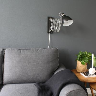 STEINHAUER Sienna jump applique murale dome noir mat, chrome poli