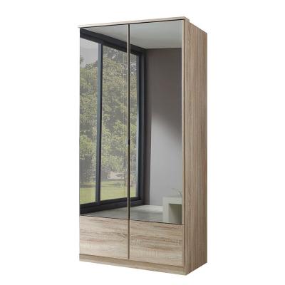 Armoire 3 portes miroir - l135 cm 
