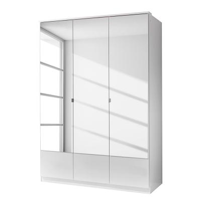Armoire 3 portes miroir - l135 cm 