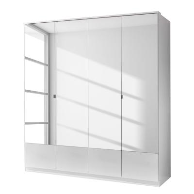 Armoire 4 portes miroir - l179 cm 
