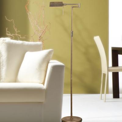 STEINHAUER Sienna Karl Lampadaire Int&eacute;gr&eacute; LED Bronze Bross&eacute;, Verre Mat