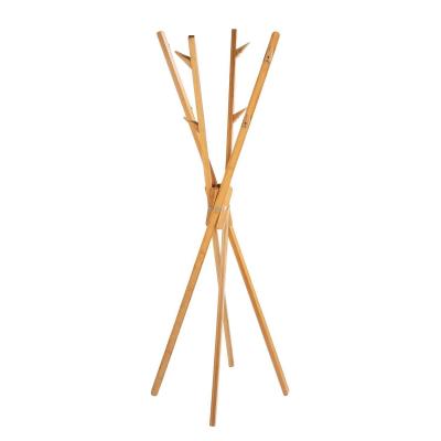 WENKO Porte-v&ecirc;tements Mikado, Bambou, 66.5 x 170 x 66.5 cm, Marron