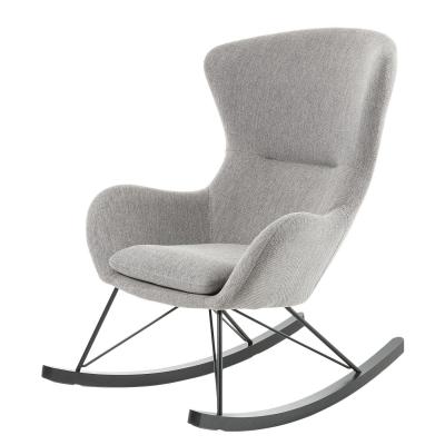Kave Home - Fauteuil &agrave; Bascule Vania Gris
