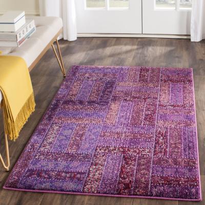 SAFAVIEH Tapis de salon interieur en violet & multicolore, 201 x 279 cm
