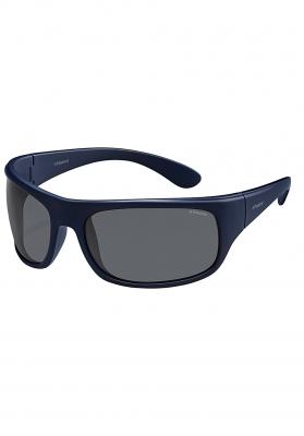 POLAROID Lunettes de soleil  07886 col. sza/y2 Unisexe Carr&eacute; Bleu