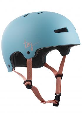 TSG  Evolution Women Casque Bowl Fille, Bleu Porcelaine satin&eacute;e, L-XL