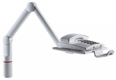 NOVUS Bras pivotant pour t&eacute;l&eacute;phone  TalkMaster 7100002000 gris clair